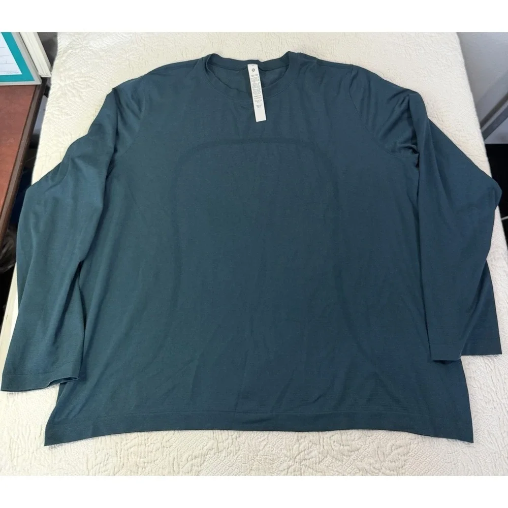 Lululemon Swiftly Tech Long Sleeve Shirt Top Size 14‎ Teal LW3JE9S